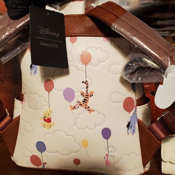 Loungefly winnie the pooh backpack and wallet set
